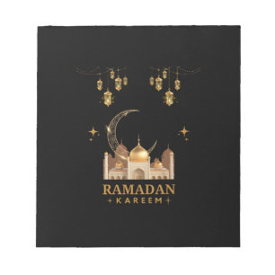 Happy Ramadan Kareem -Eid Mubarak Greetings  Notepad