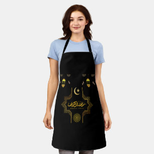 Happy Ramadan Kareem -Eid Mubarak Wishes Holiday Apron