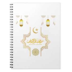 Happy Ramadan Kareem -Eid Mubarak Wishes  Holiday  Notebook