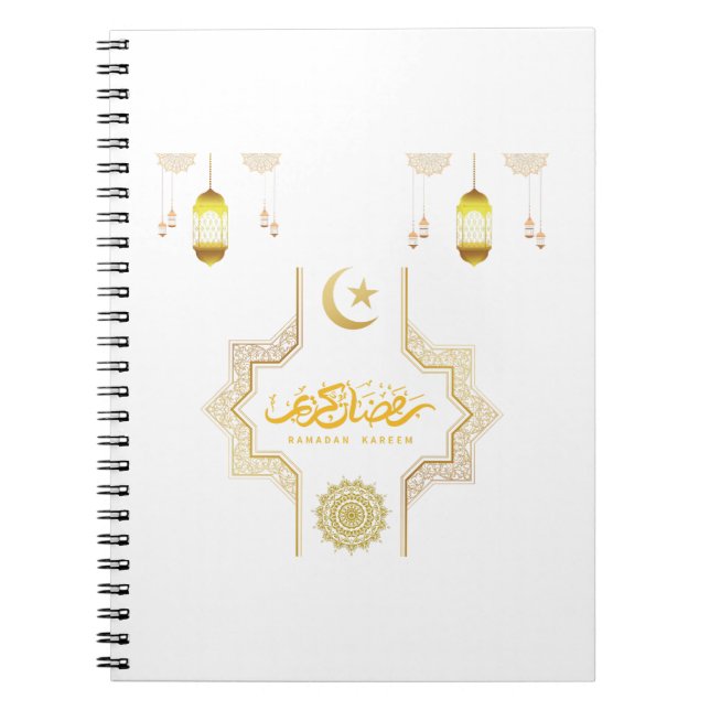 Happy Ramadan Kareem -Eid Mubarak Wishes  Holiday  Notebook (Front)