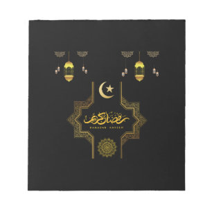 Happy Ramadan Kareem -Eid Mubarak Wishes  Holiday  Notepad