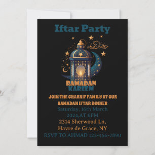Happy Ramadan Kareem Mubarak Lantern  Invitation
