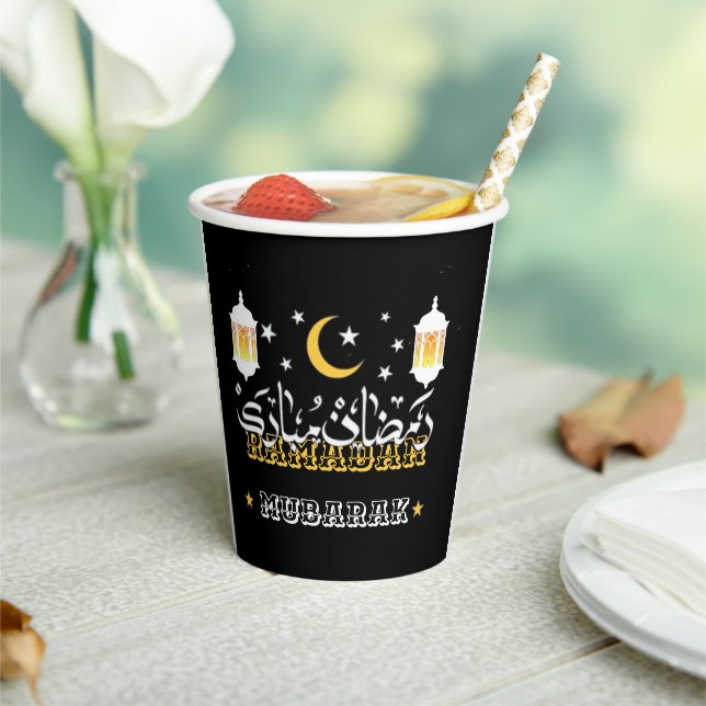 HAPPY RAMADAN MUBARAK KAREEM 2024 PAPER CUPS (Insitu)