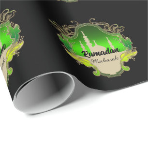 Happy Ramadan Mubarak Kareem 2024 Wrapping Paper