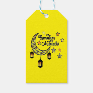 Happy Ramadan Mubarak Kareem Crescent lantern  Gift Tags