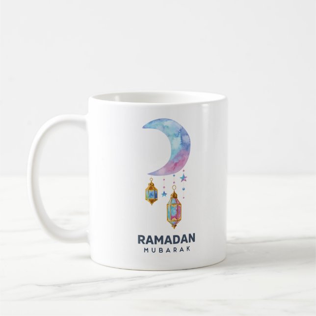 Happy Ramadan Mubarak | Ramadan Kareem Gold Muslim Coffee Mug (Left)