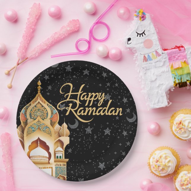 happy Ramadan Paper Plate (Party)