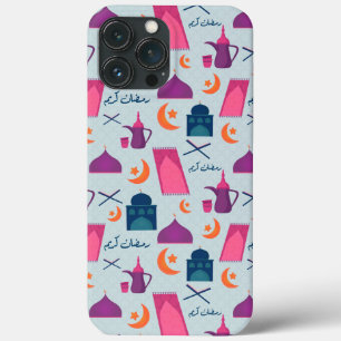 Happy Ramadan Pattern iPhone 13 Pro Max Case