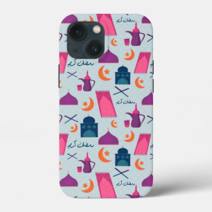 Happy Ramadan Pattern iPhone 13 Mini Case