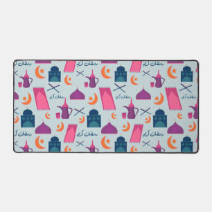 Happy Ramadan Pattern Desk Mat