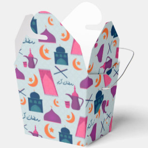 Happy Ramadan Pattern Favour Box