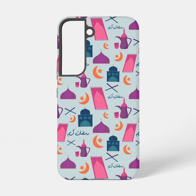 Happy Ramadan Pattern Samsung Galaxy S22 Case (Back)