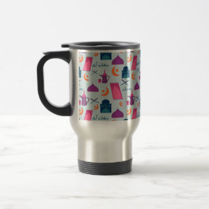 Happy Ramadan Pattern Travel Mug