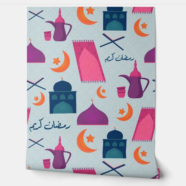 Happy Ramadan Pattern Wallpaper (Unrolling)