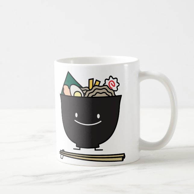 Happy Ramen Bowl Coffee Mug (Right)