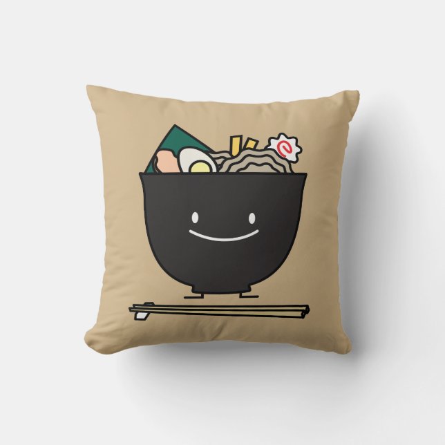 Happy Ramen Bowl Cushion (Front)
