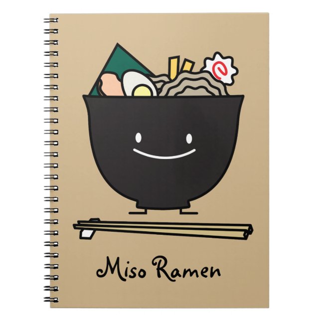 Happy Ramen Bowl Notebook (Front)