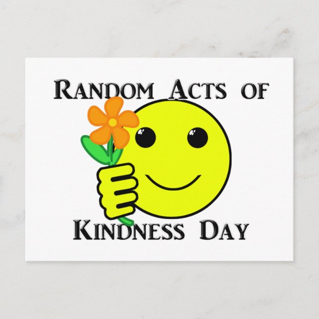 Happy Random Acts of Kindness Day Postcard (Front)