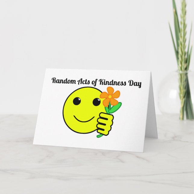 Happy Random Acts of Kindness  Thank You Card (Front)
