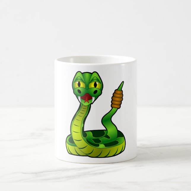 Happy rattlesnake coffee mug (Center)