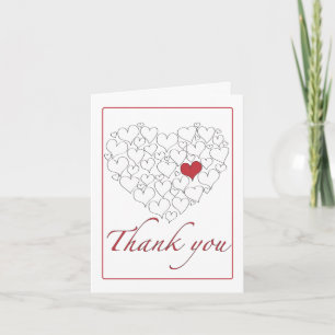 Happy Red Heart Thank You