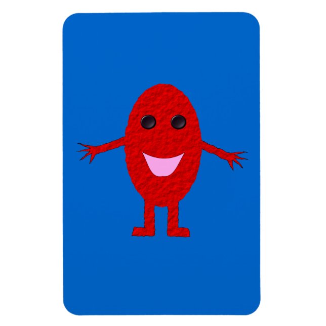 Happy Red Premium Magnet (Vertical)