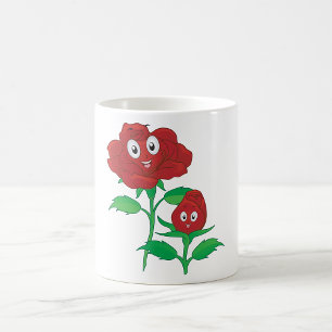 Happy Red Roses Coffee Mug