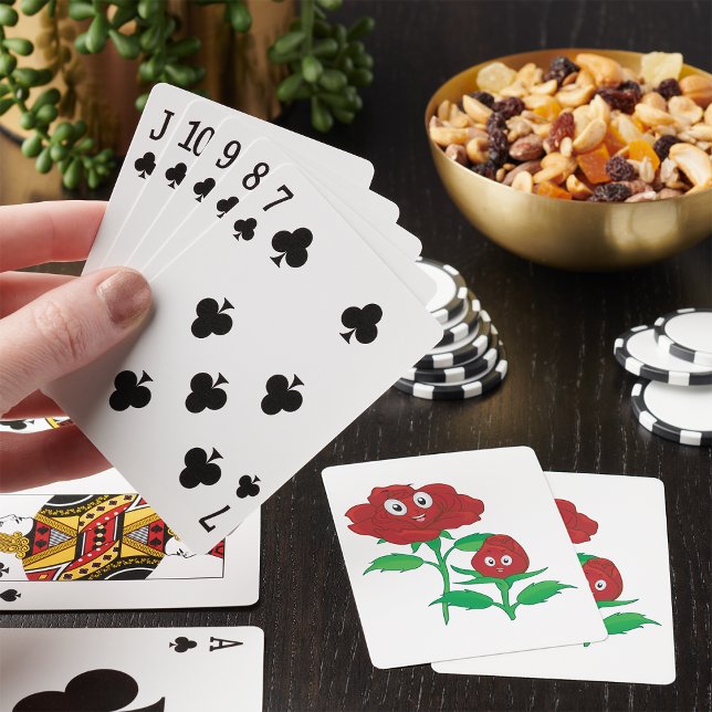 Happy Red Roses Playing Cards (Creator Uploaded)