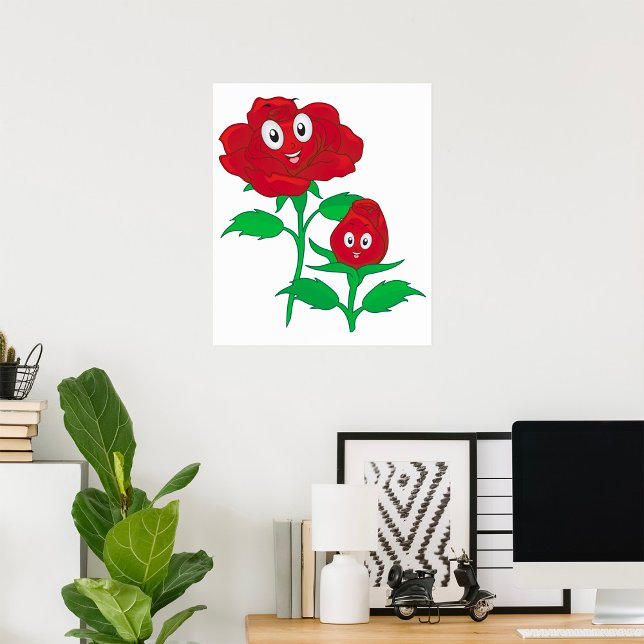 Happy Red Roses Poster (Creator Uploaded)