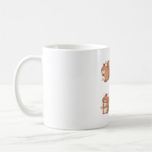 Happy red squirrel Delight � Cute Animal Art Coffee Mug