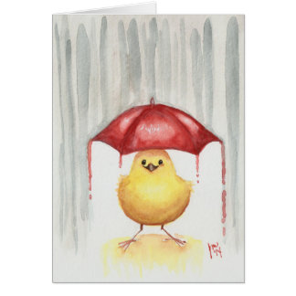 Happy Red Umbrella