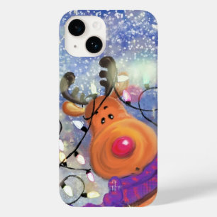 Happy Reindeer Christmas Gift Case-Mate iPhone 14 Case