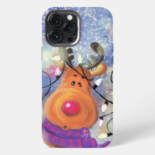 Happy Reindeer - Merry Christmas - Fun iPhone 13 Pro Max Case