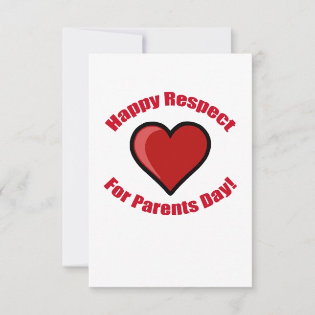 Happy Respect for Parents Day! Invitation (Front)