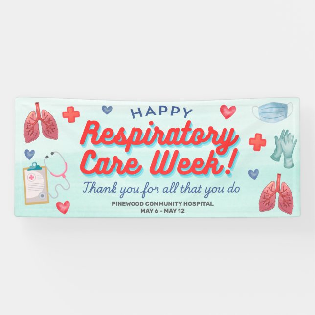 Happy Respiratory Care Week Appreciation Banner (Horizontal)