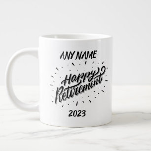 Happy Retirement 2023 - Personalized Gift - Large Coffee Mug