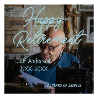 Happy retirement add name photo years of service r