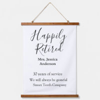 Happy retirement add name years of service retired