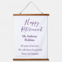 Happy retirement add name years of service retired