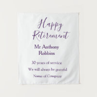 Happy retirement add name years of service retired
