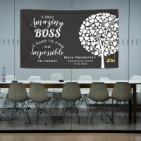 Happy Retirement Banner – Custom Name Farewell 
