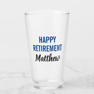 Happy Retirement Beer Pint Glass