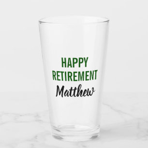 Happy Retirement Beer Pint Glass