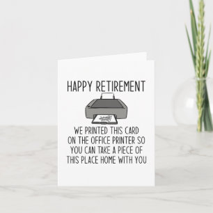 Happy retirement card