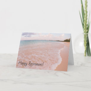 Happy Retirement Cayman Island Beach Beauty Card
