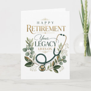 Happy Retirement Doctor Card