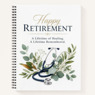 Happy Retirement Doctor Gift Notebook