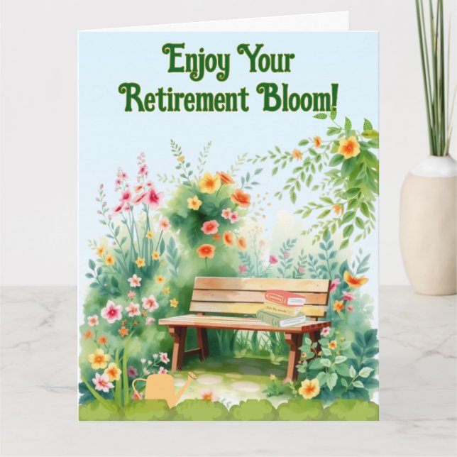 Happy Retirement for a Gardener Lover Card (Front)