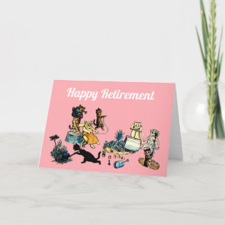 Happy Retirement gardening card
