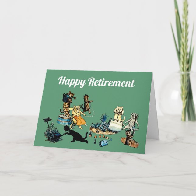 Happy Retirement gardening card (Front)